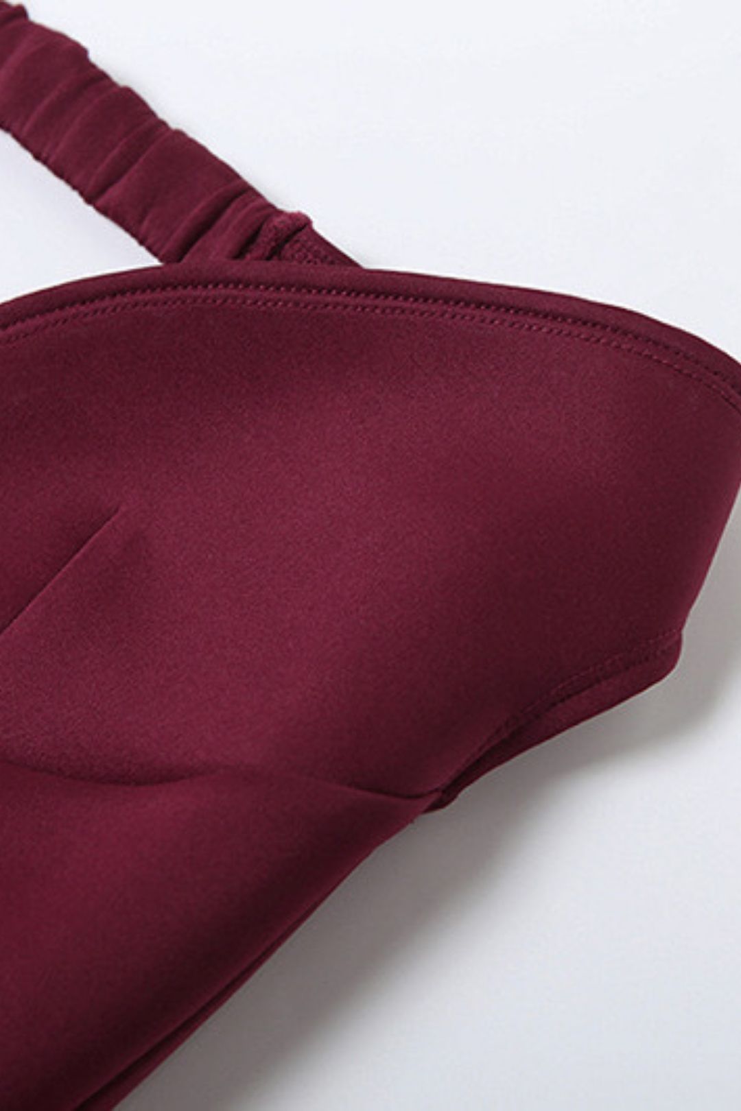 Low-cut V-neck Sexy Backless Solid Color Dress