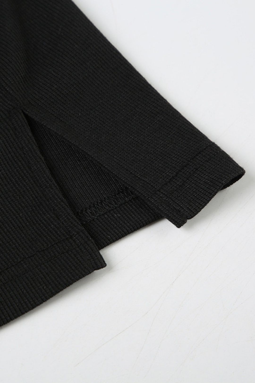 Long-sleeved Top Slit Skirt Suit Casual Two-piece Set