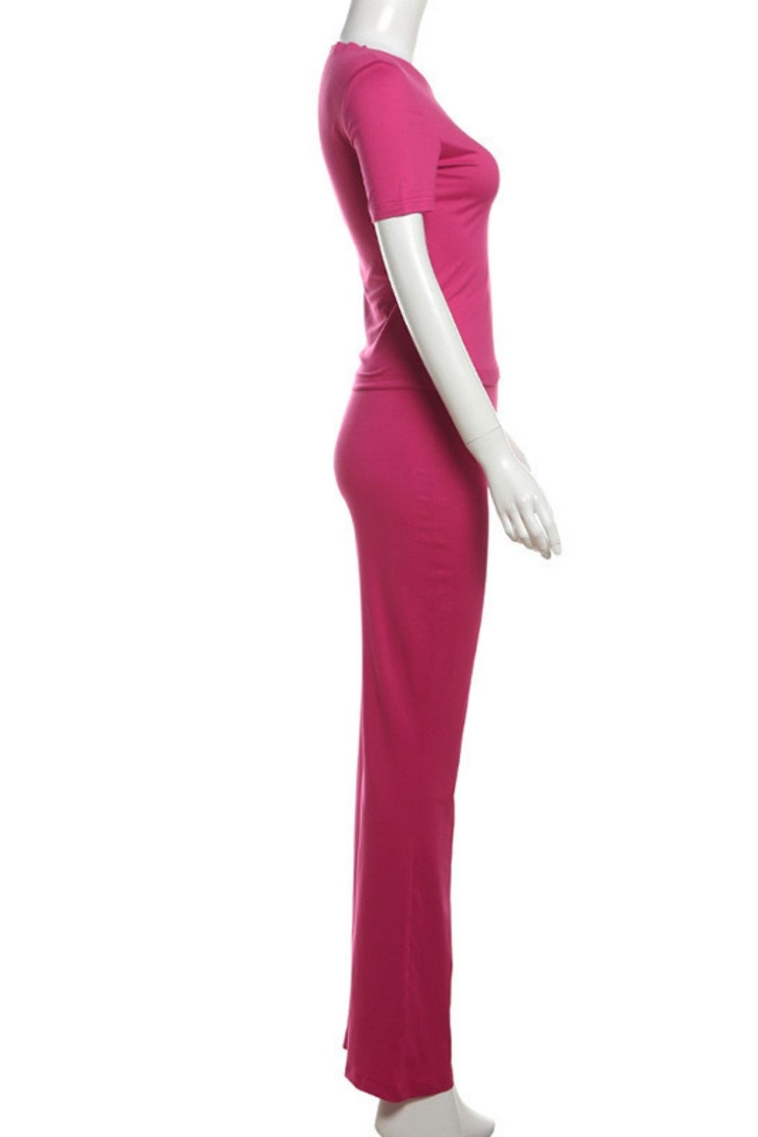 Sexy Slanted Shoulder Comfortable Slim Top And Trousers Suit