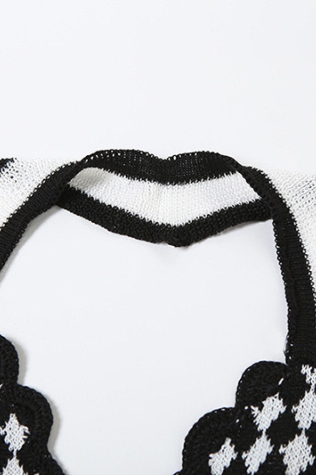 Sexy Hottie Bikini Underwear Plaid Knitted Skirt Two-piece Set