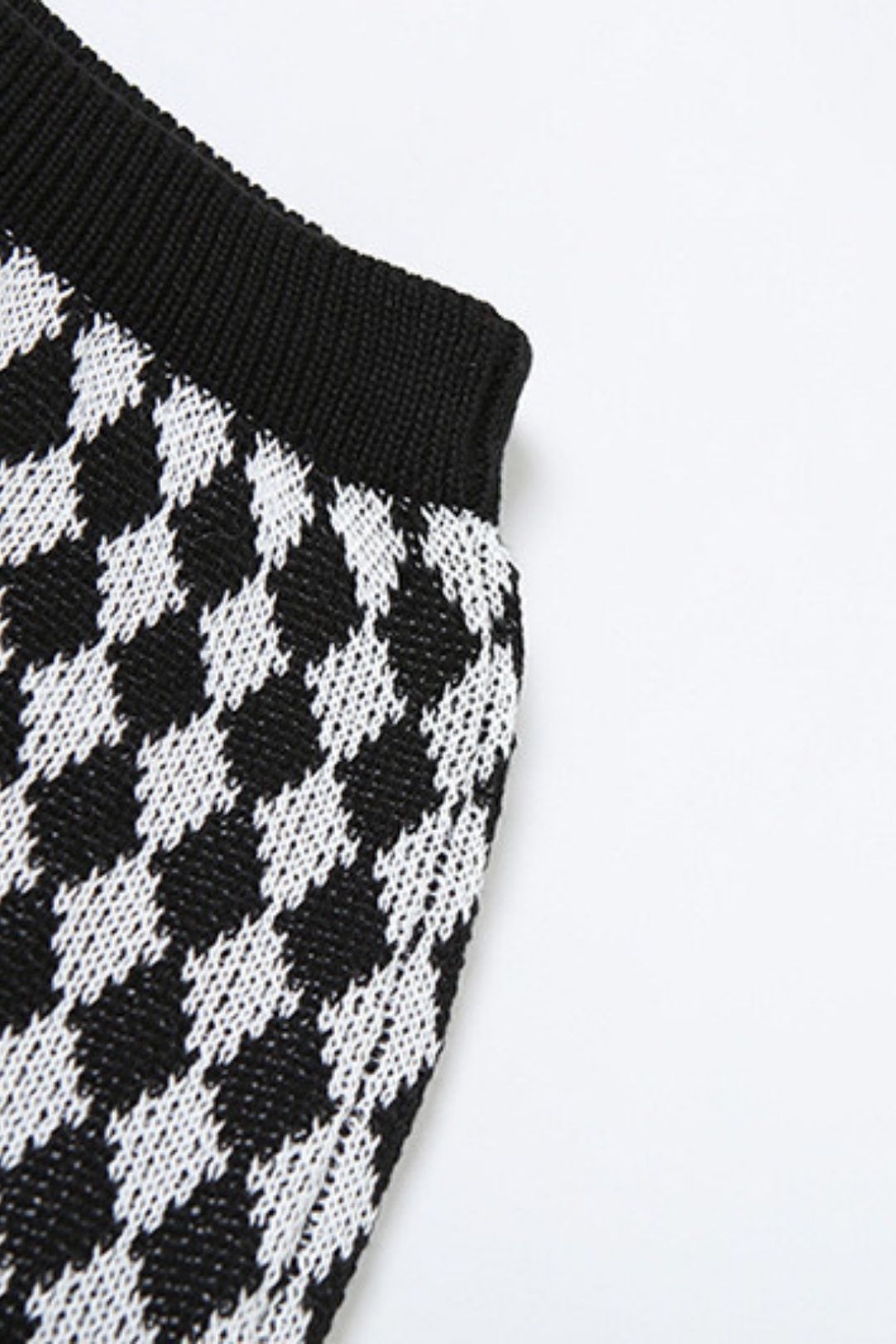 Sexy Hottie Bikini Underwear Plaid Knitted Skirt Two-piece Set