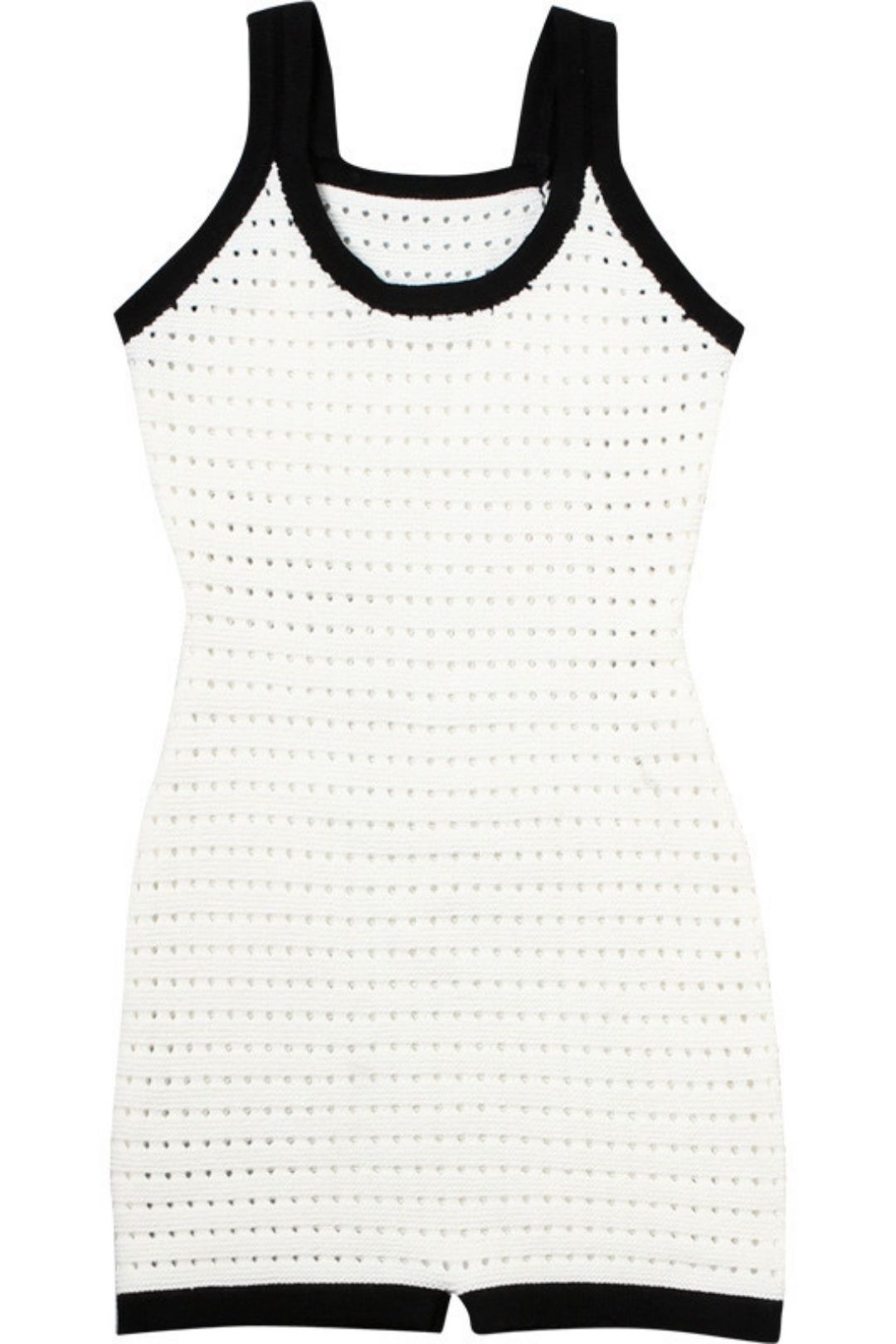 Sexy Halterneck Color-blocking Knitted High-waist Hip-covering Jumpsuit