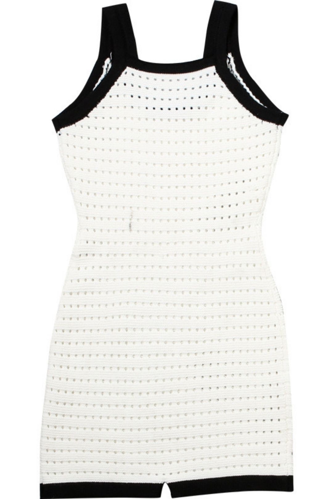 Sexy Halterneck Color-blocking Knitted High-waist Hip-covering Jumpsuit