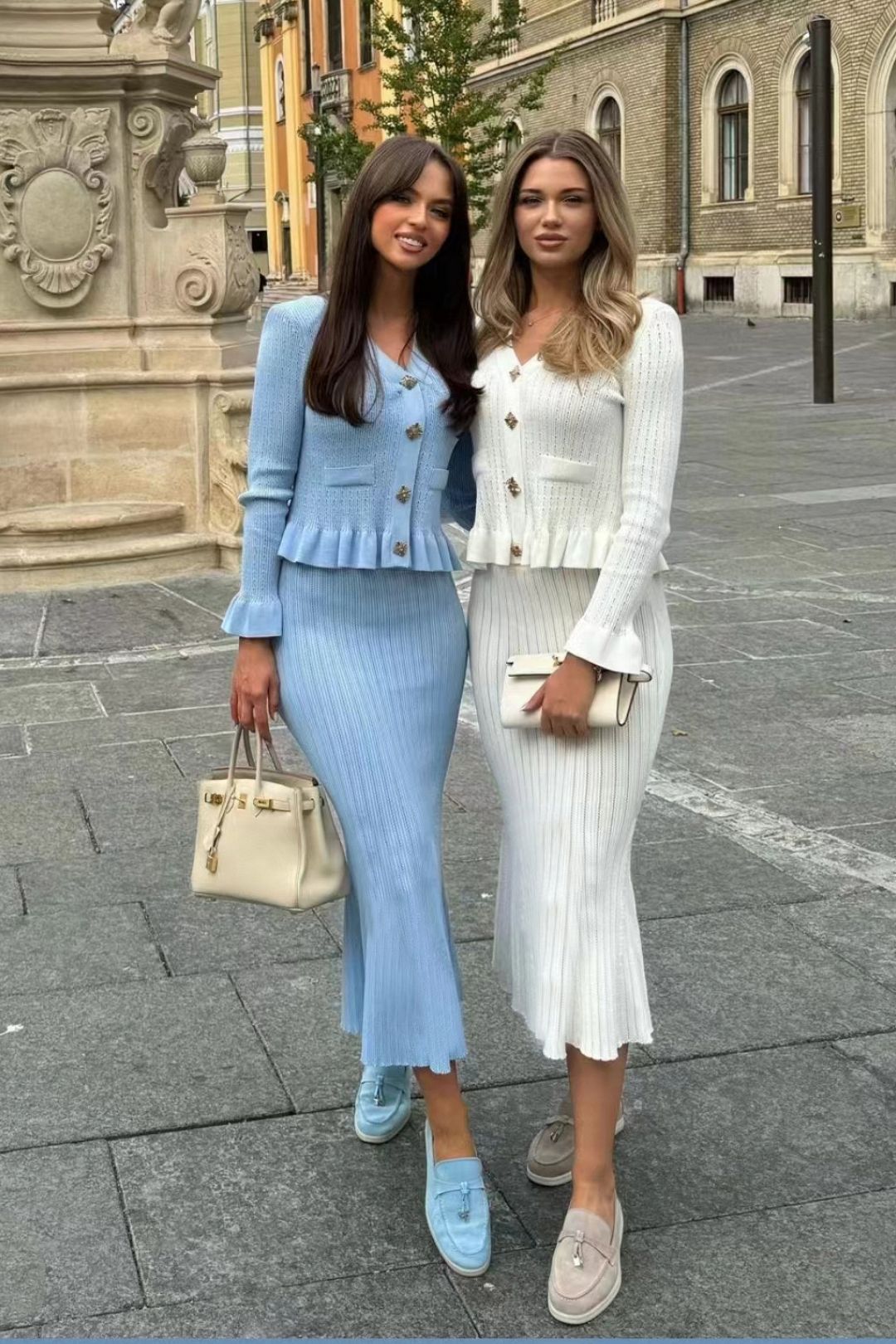 Small Fragrant Ruffled V-neck Small Fishtail Skirt Suit Skirt