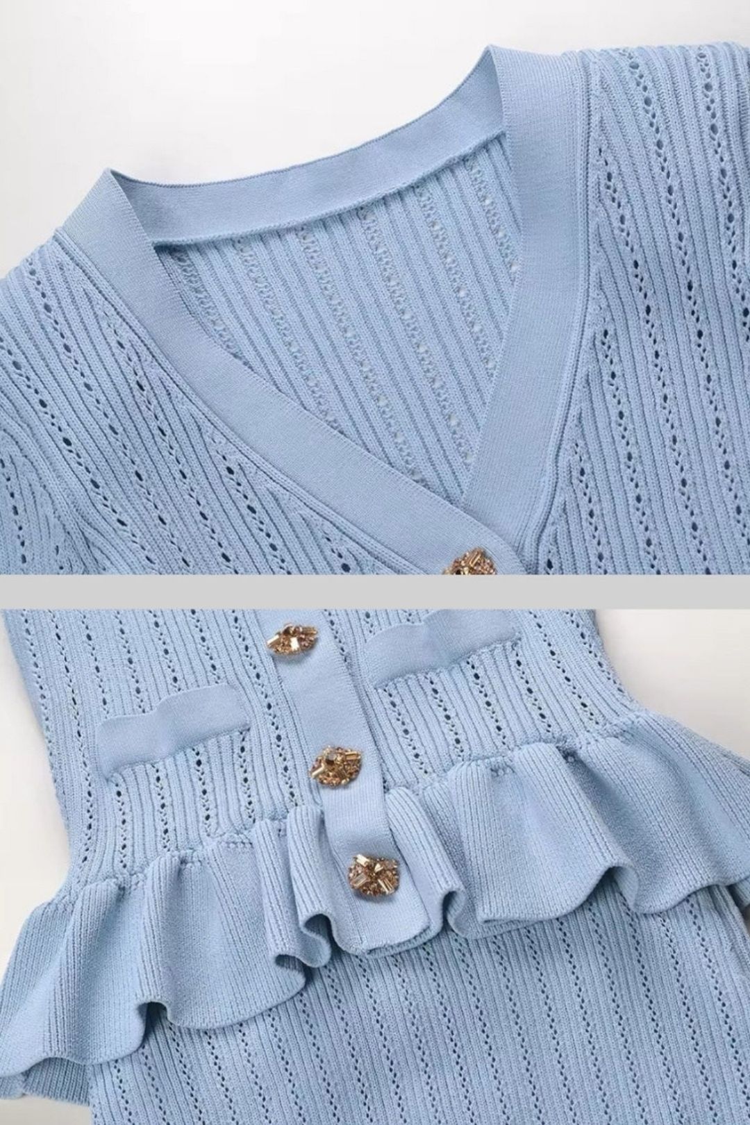 Small Fragrant Ruffled V-neck Small Fishtail Skirt Suit Skirt