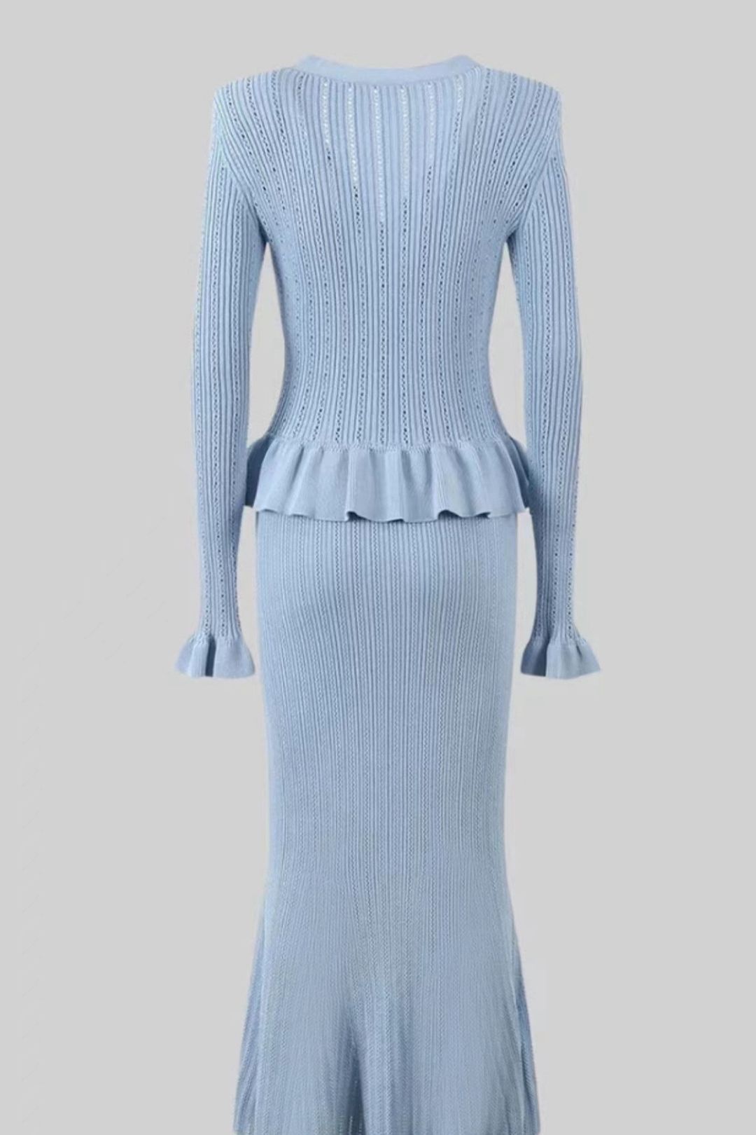 Small Fragrant Ruffled V-neck Small Fishtail Skirt Suit Skirt