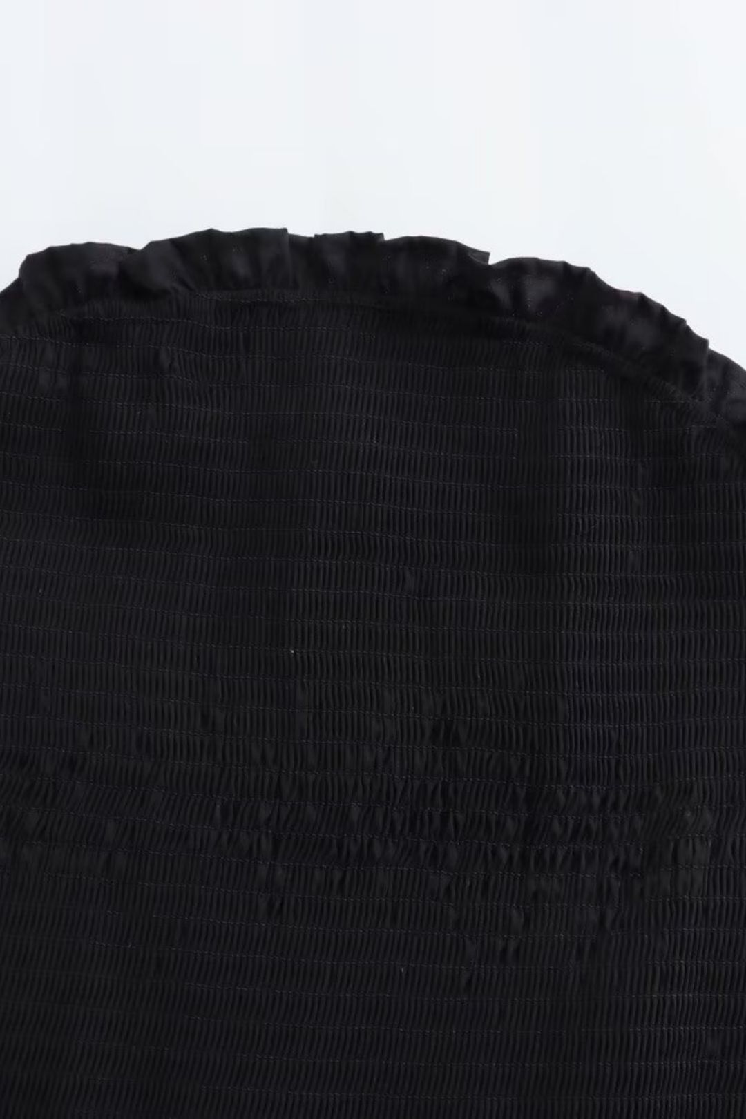 Sexy Tube Top Waist Black Pleated Dress