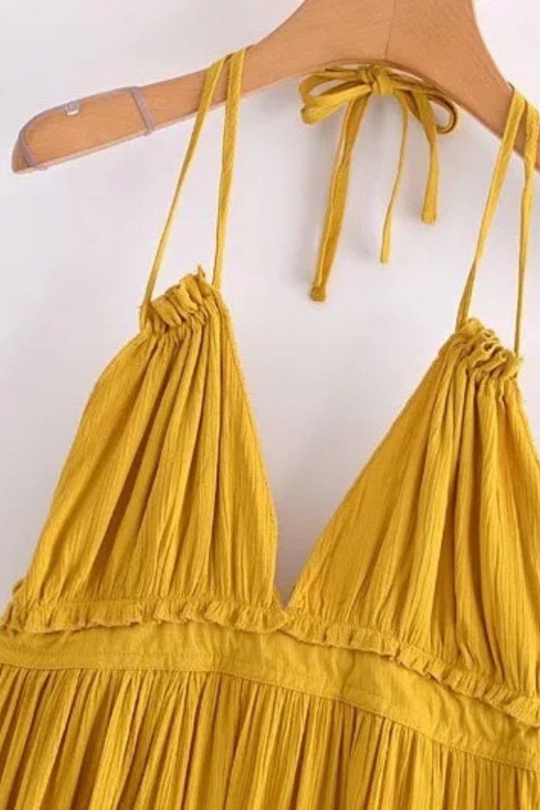 Waist Slimming Hem Mesh Splicing Backless Suspender Dress