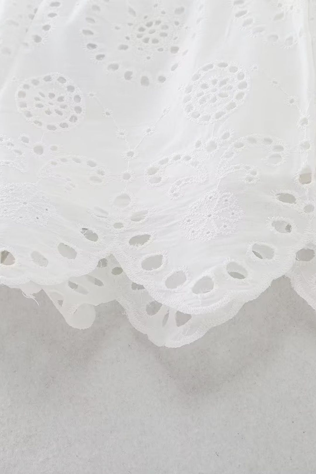 Shirt + Hollow Embroidered Shorts Set