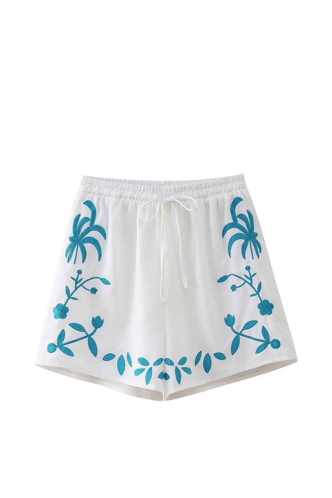 Short-sleeved Shirt + Drawstring Shorts Two-piece Set