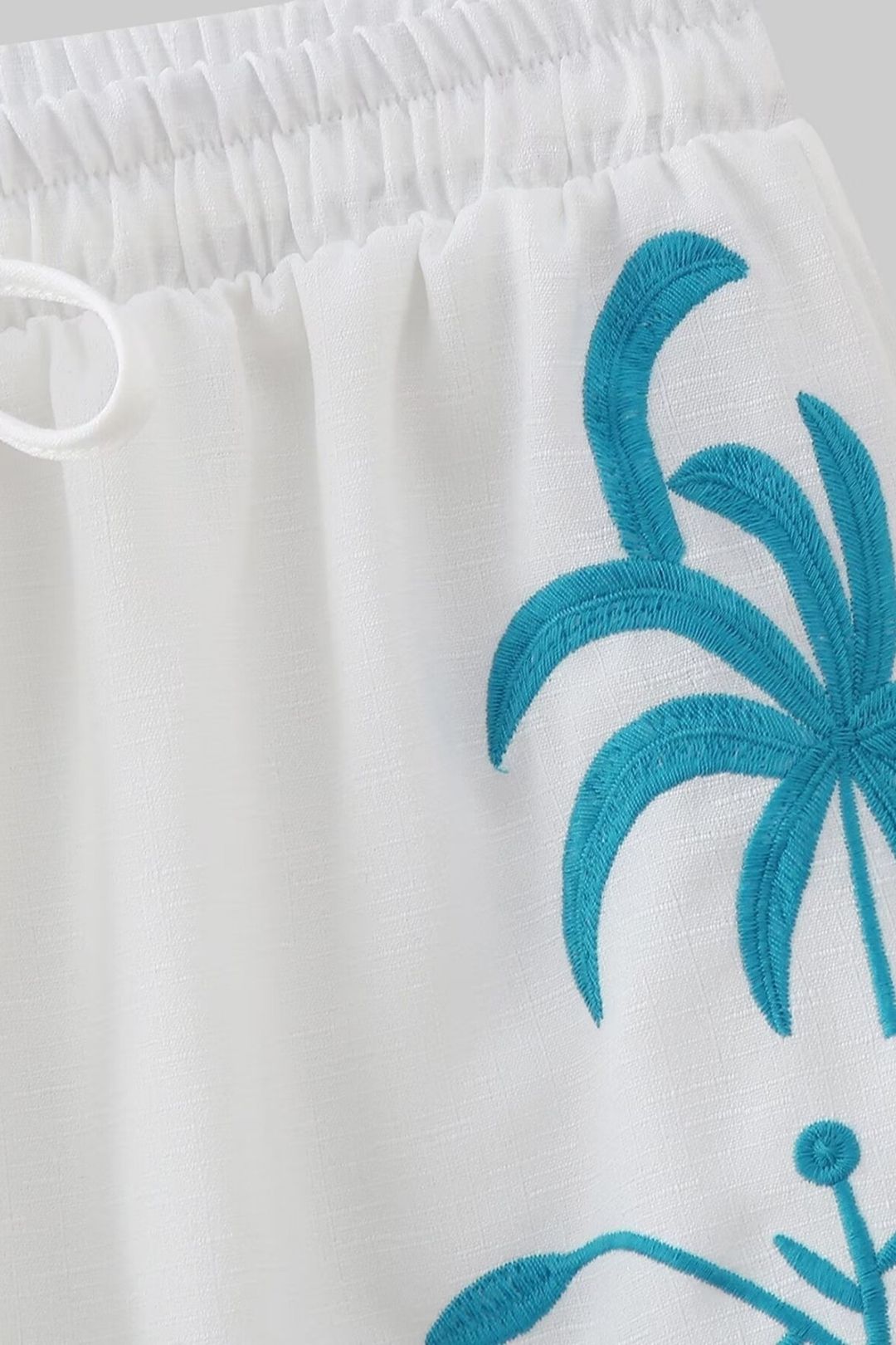 Short-sleeved Shirt + Drawstring Shorts Two-piece Set