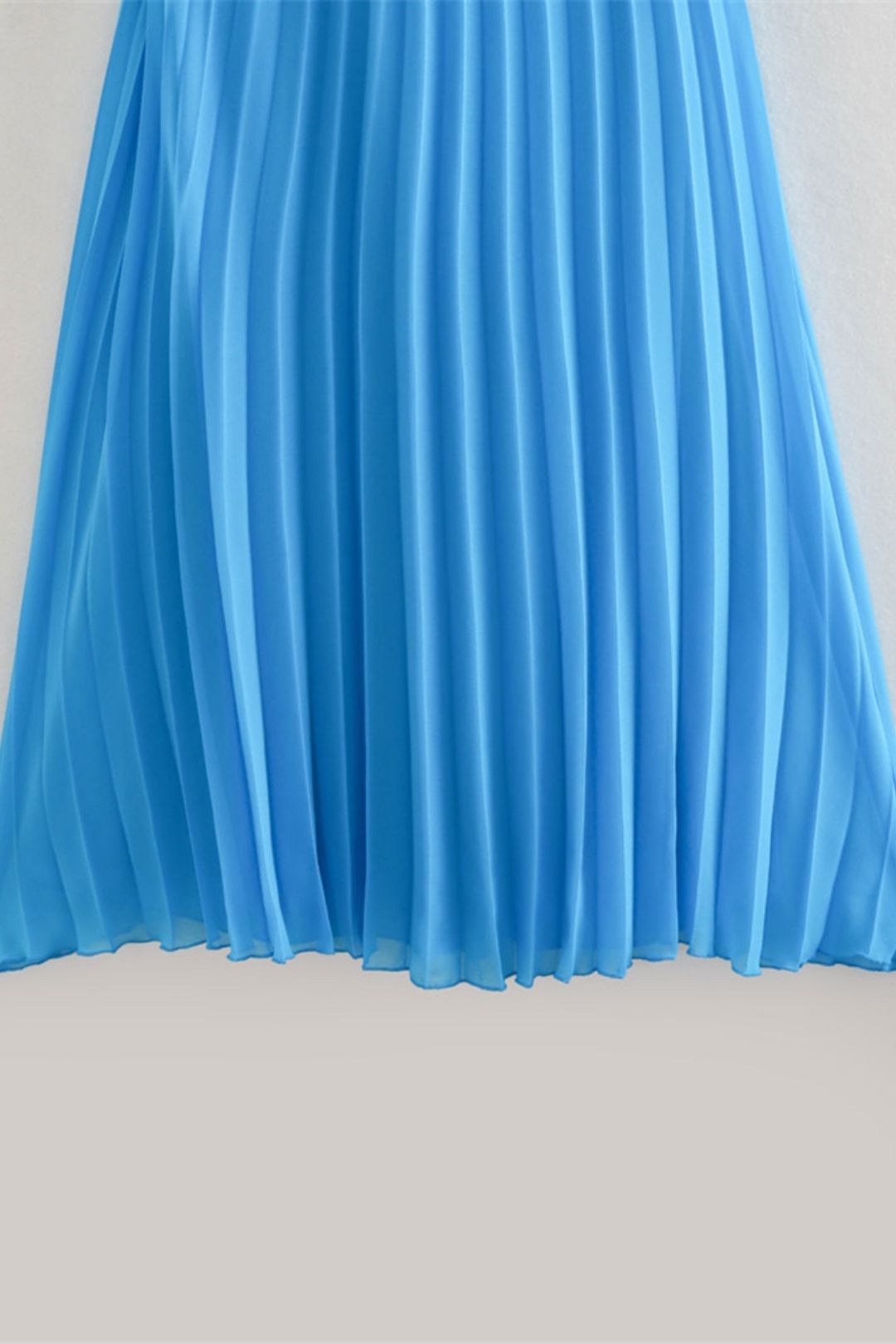 Fit Small Pleated Underwear Style Halter Collar Long Dress