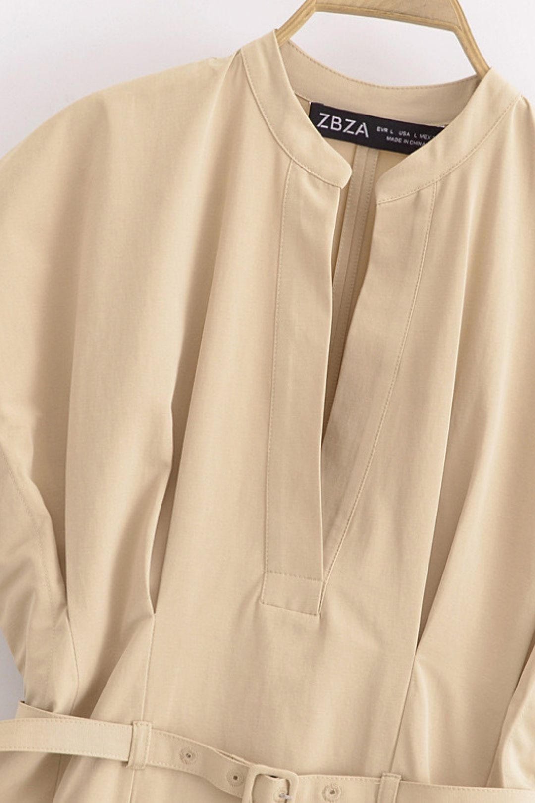 New Summer Women's Pleated Short Belted Dress