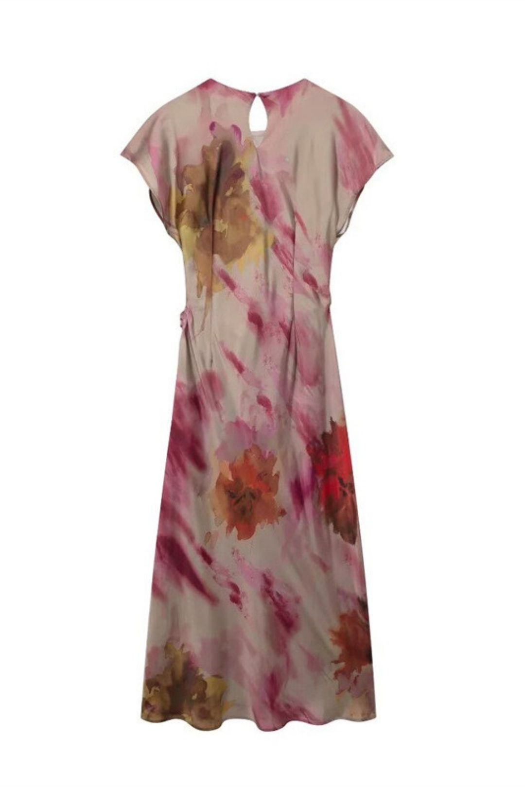 Elegant Tie-dye Printed Dress