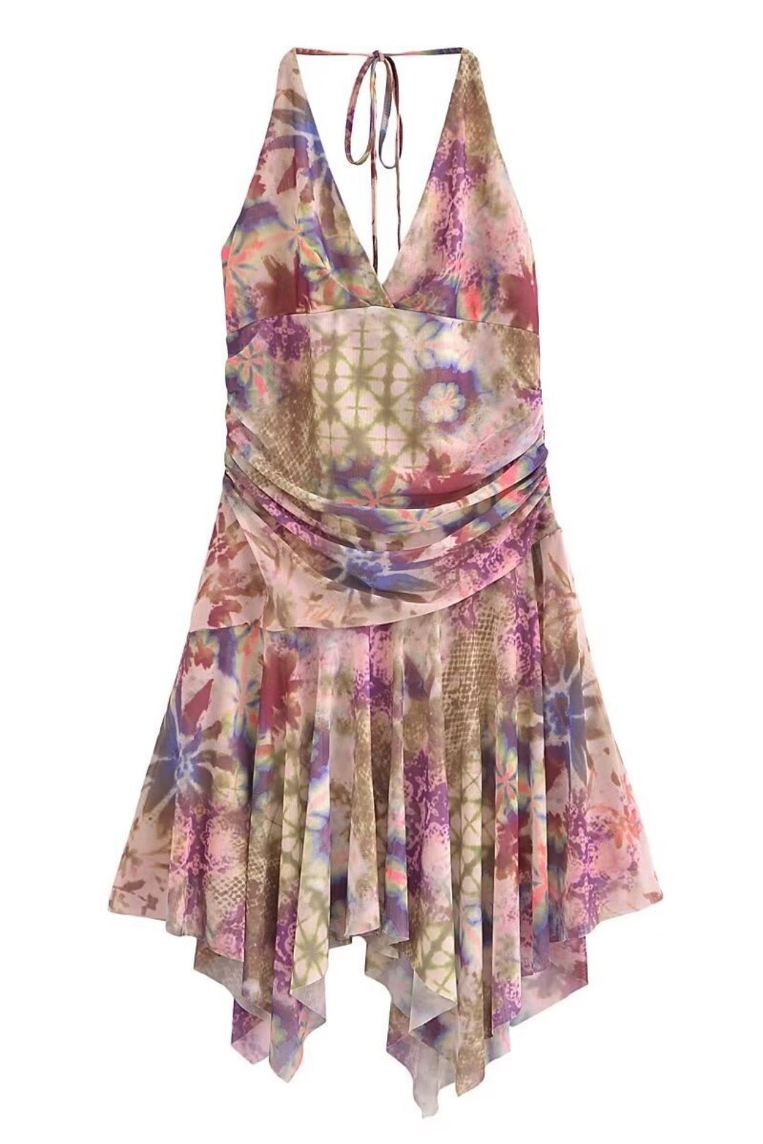 Neck Tie Rope Backless Waist