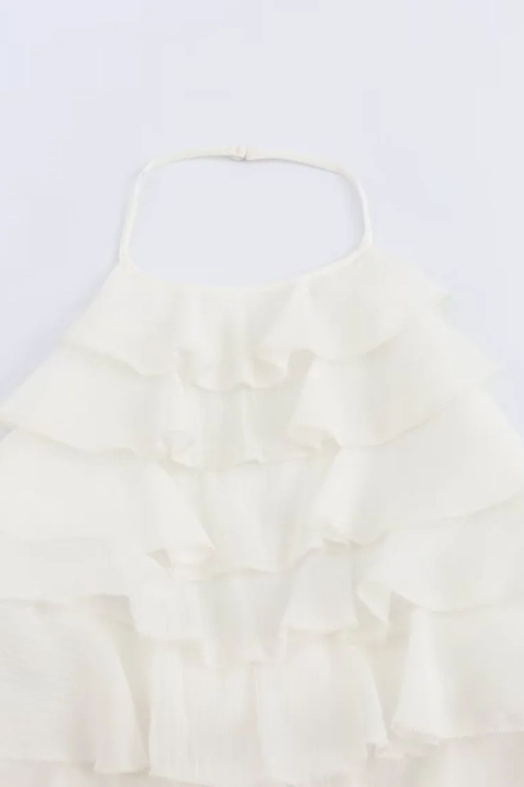 Solid Color Halter Neck Sleeveless Backless Bow Layered Decorative Dress