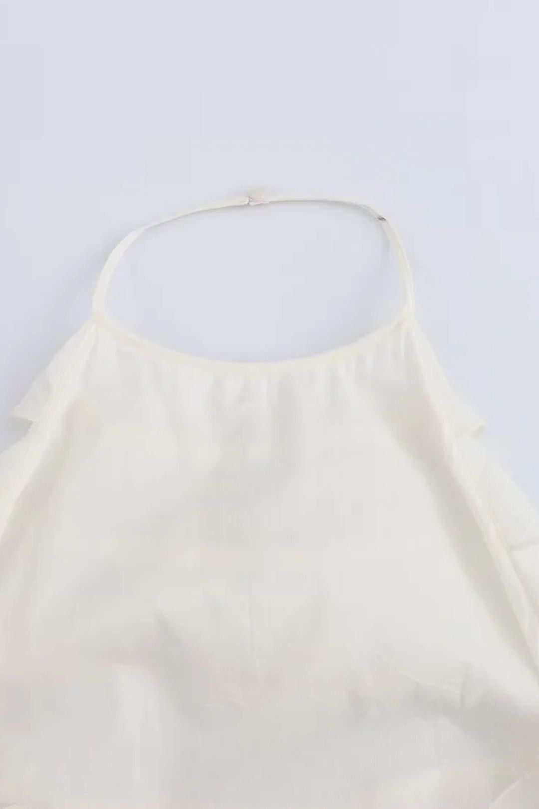 Solid Color Halter Neck Sleeveless Backless Bow Layered Decorative Dress