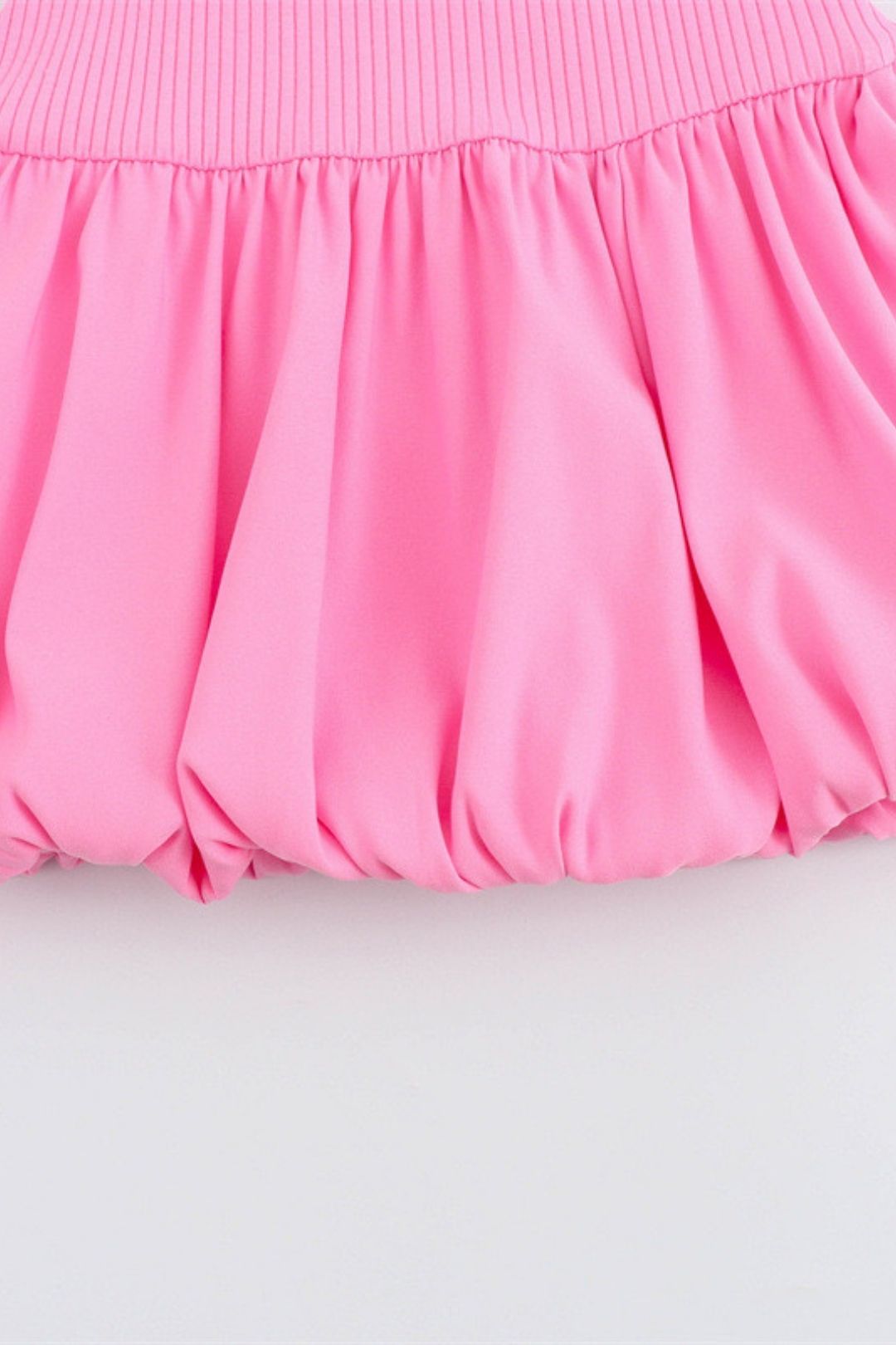Half-high Collar Sleeveless Backless Balloon Solid Color Dress