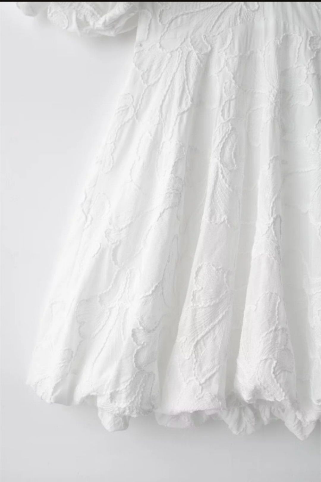 Fluffy Puff Sleeve Mini Dress