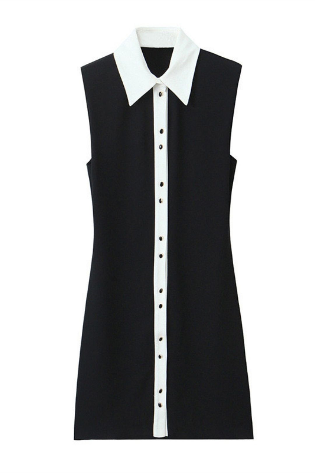 Casual Sleeveless Wrinkle Dress