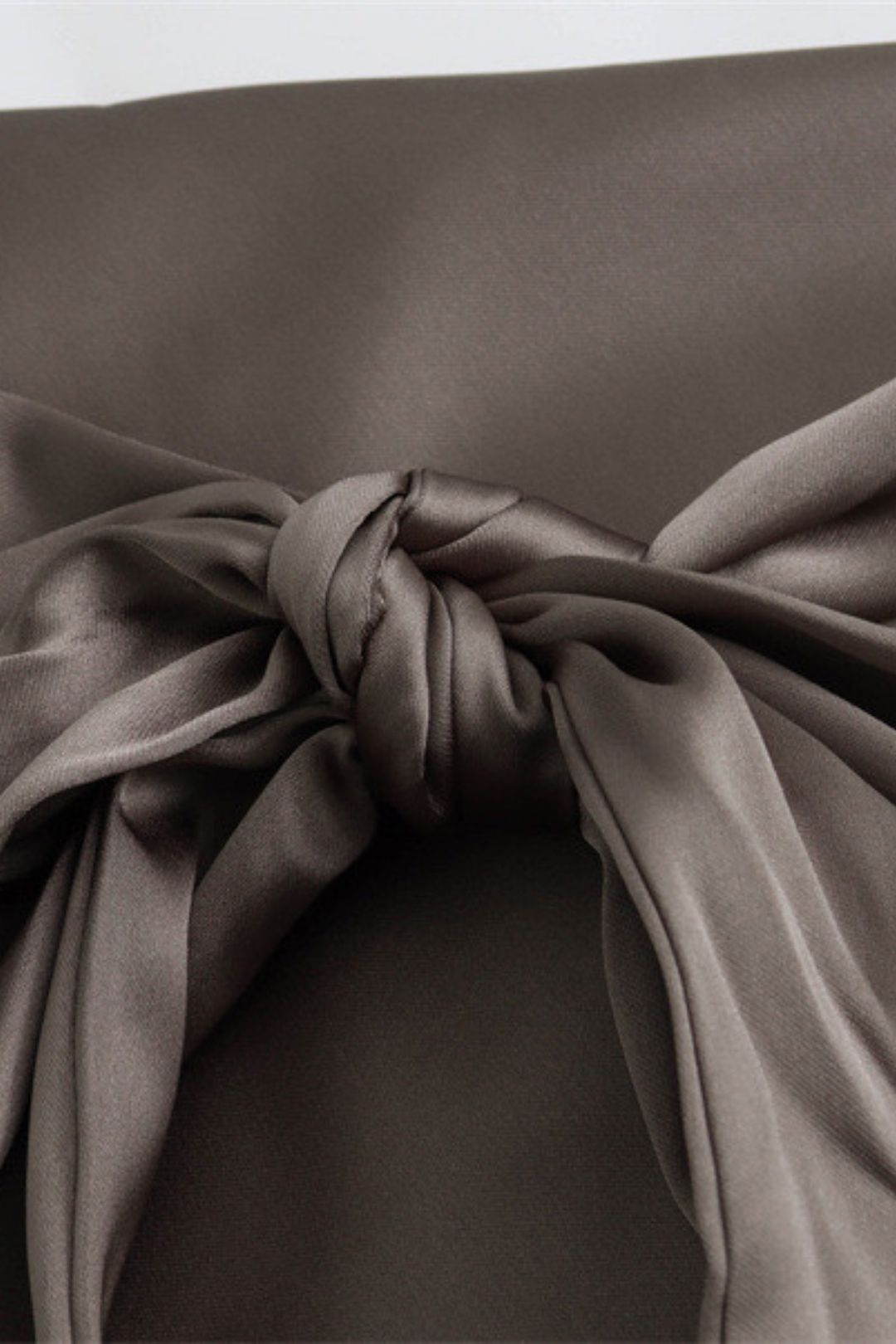 Swing Collar Sleeveless Backless Silk Satin Dress