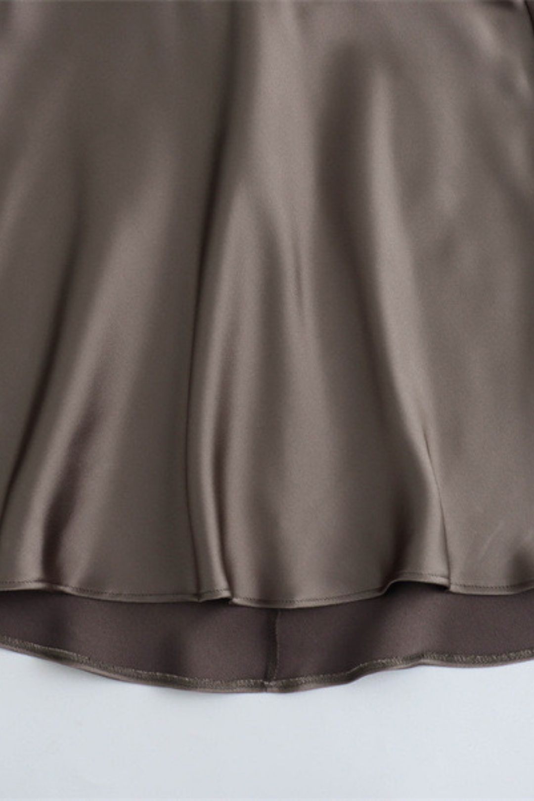 Swing Collar Sleeveless Backless Silk Satin Dress