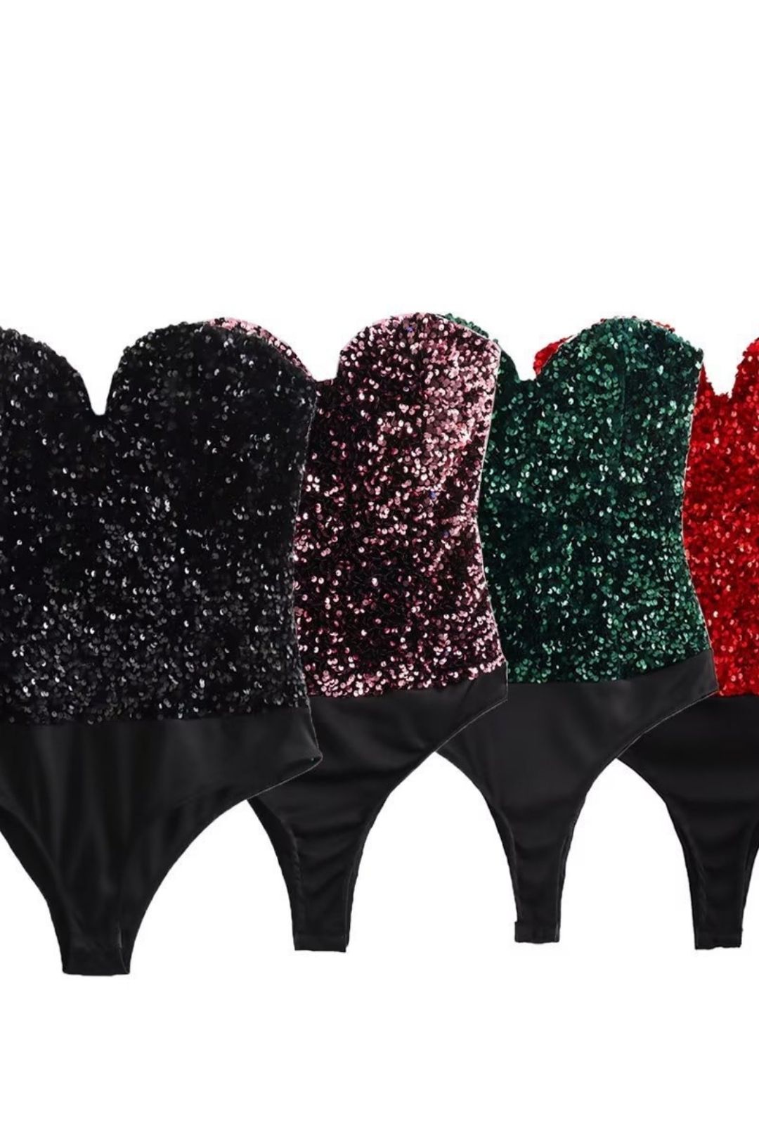 Sexy Jumpsuit Tube Top Sequined Jumpsuit