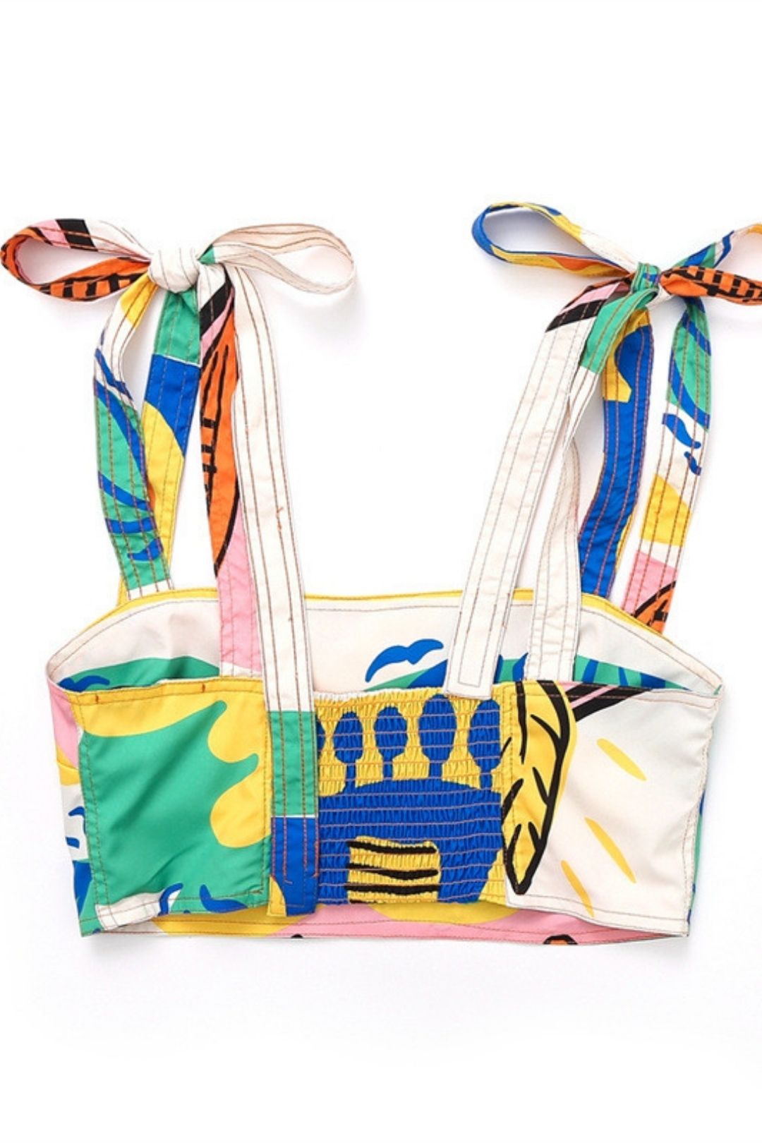 Printed Vest + High Waist Skirt Suit