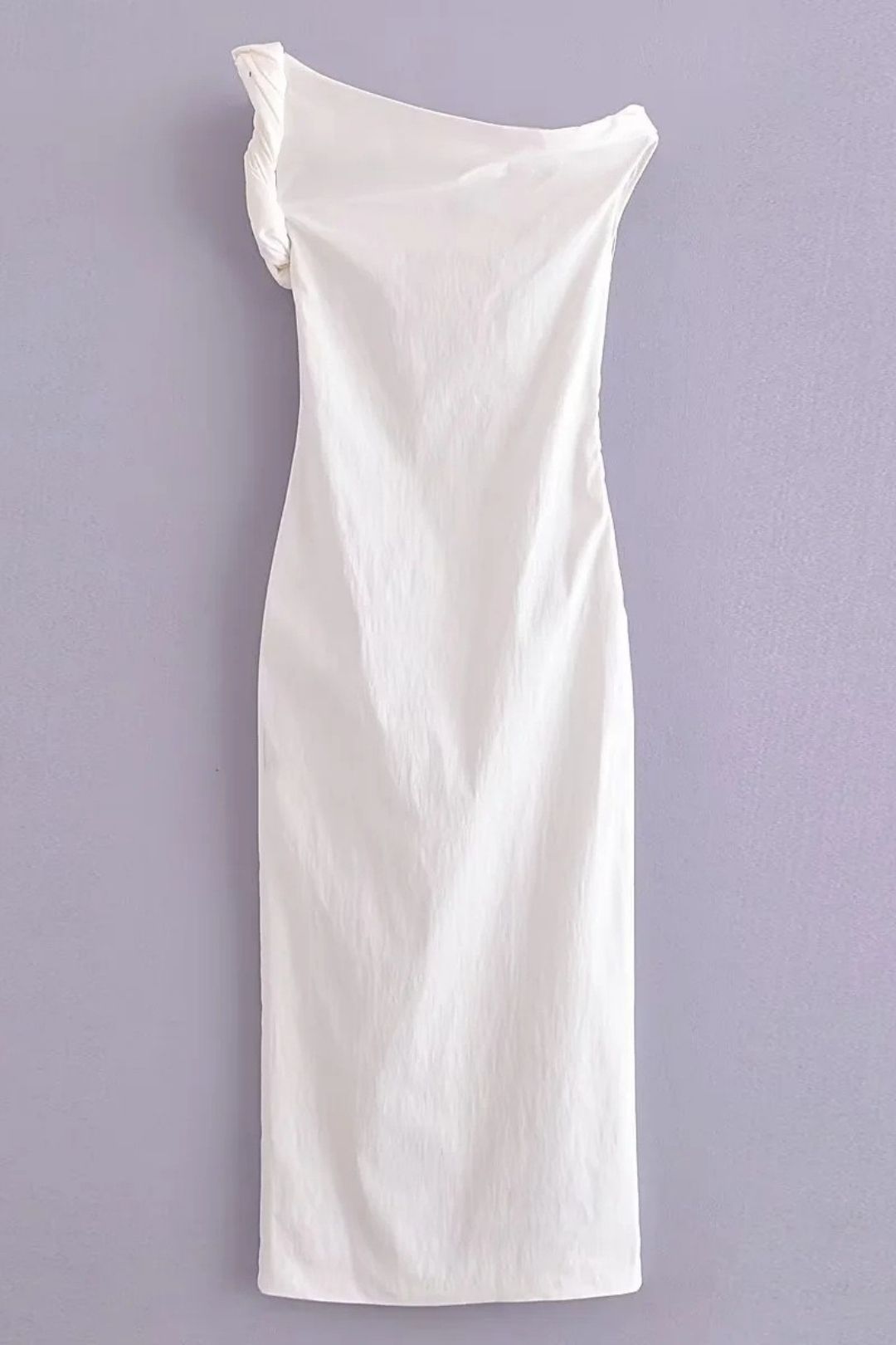 Sexy Slim Sleeveless Slit Asymmetric Midi Dress