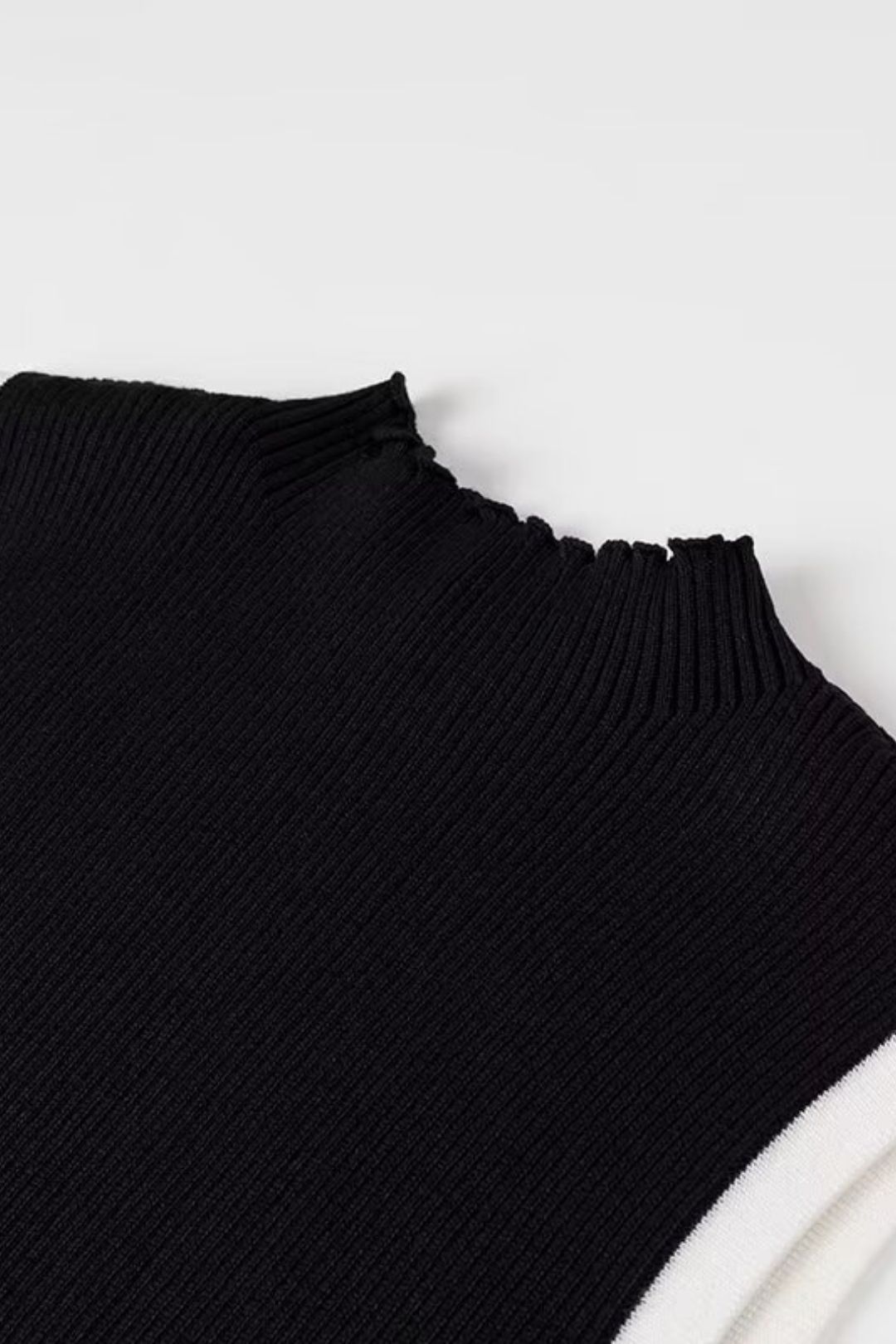 Round Neck Slim Casual Knitted Sweater Sleeveless Dress Short Skirt