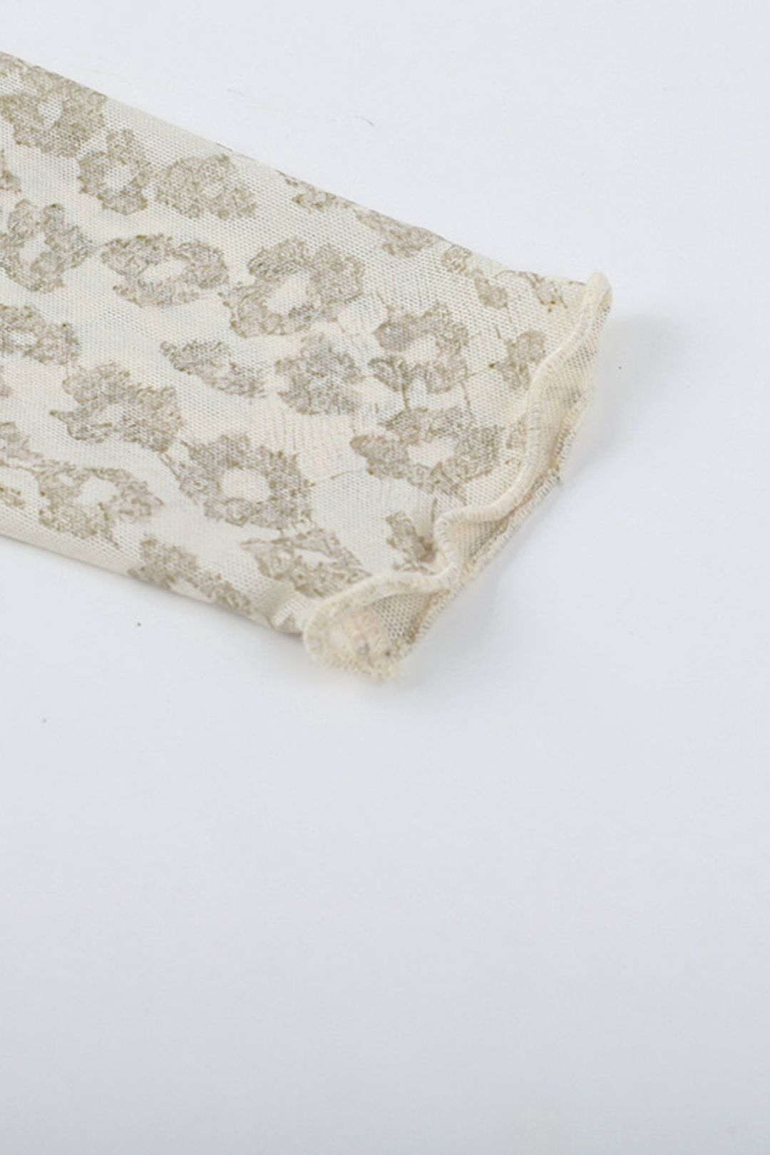 Slim Printed Mesh T-shirt Tops