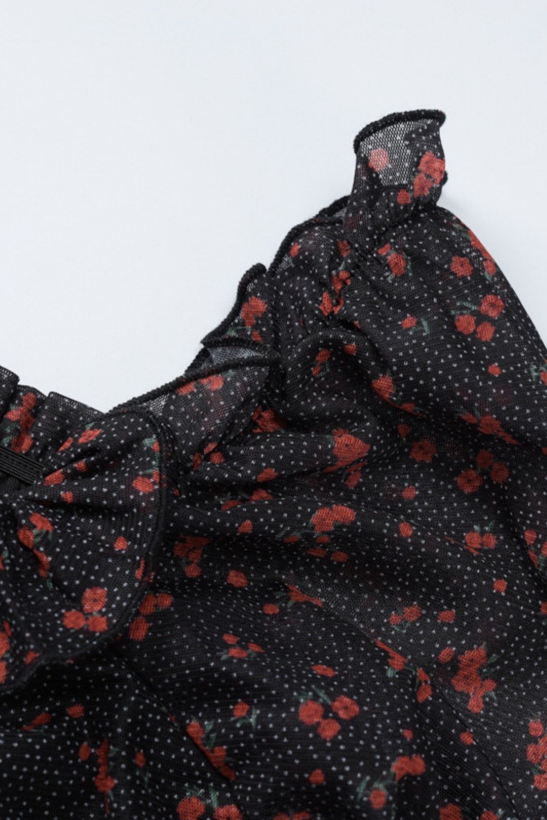 Sexy U-neck Crop Tops Slim See-through Skirt Suits