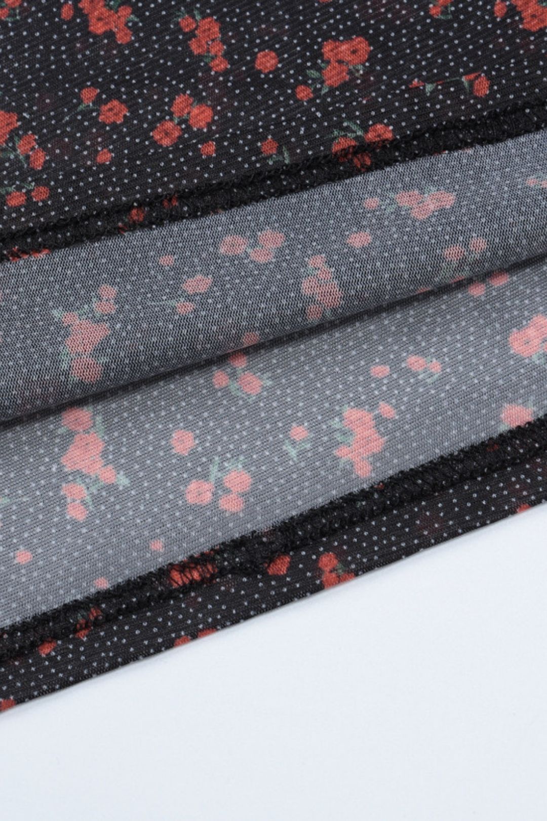 Sexy U-neck Crop Tops Slim See-through Skirt Suits