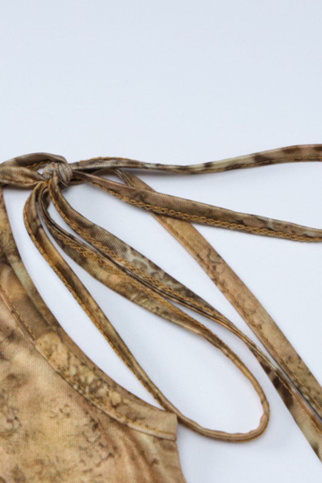 Printed Sexy Tube Top Slim Lace Up Skirt Suit