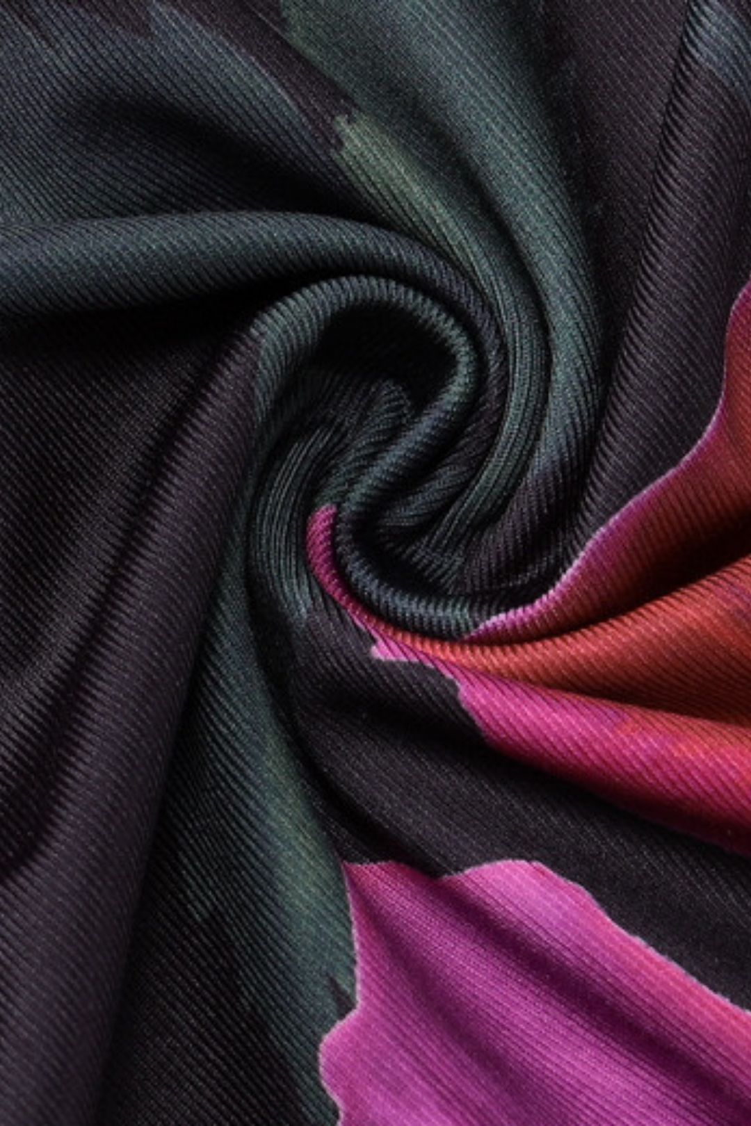 Print Sexy V-neck Vest Slim Skirt Suit