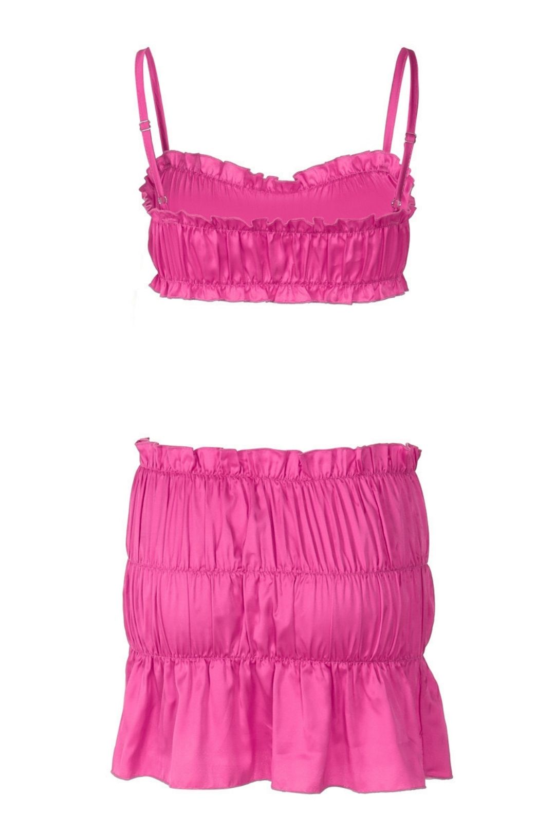 Sexy Tube Top Small Suspender Pleated Skirt Suit