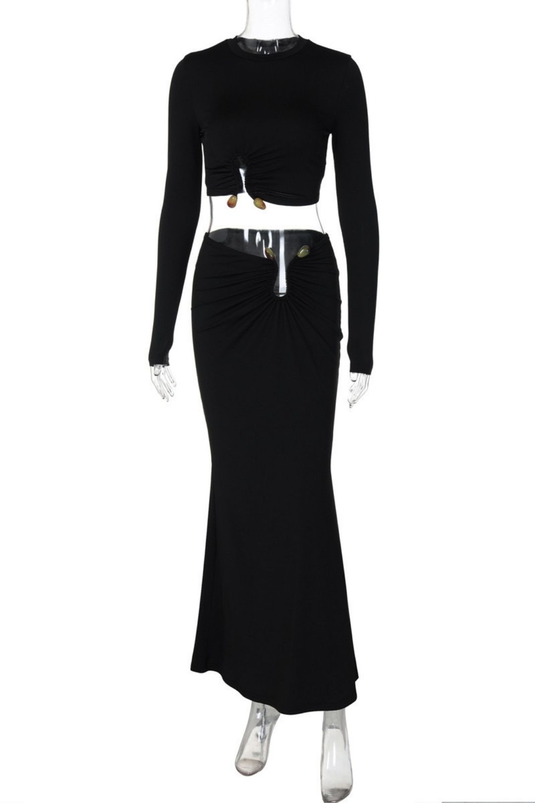 Long-sleeved Tops Slim Skirt Suit