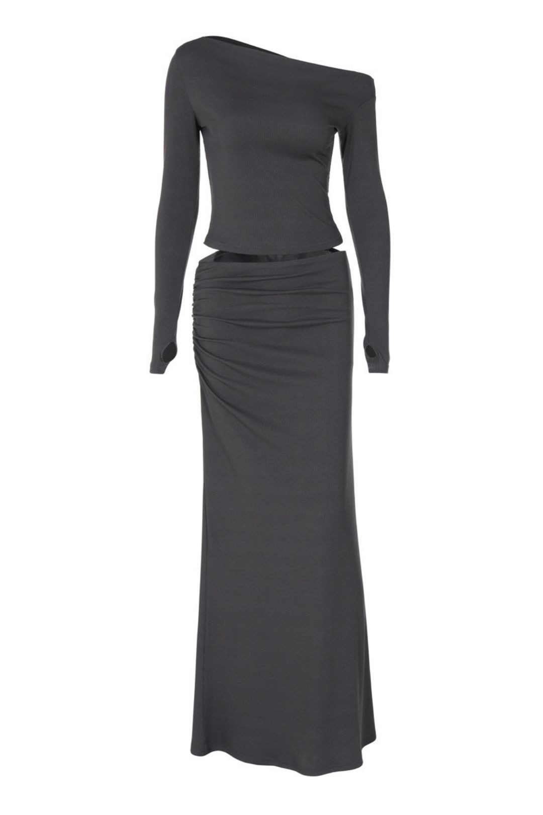 Long-sleeved Tops Slim Pleated Skirt Suits