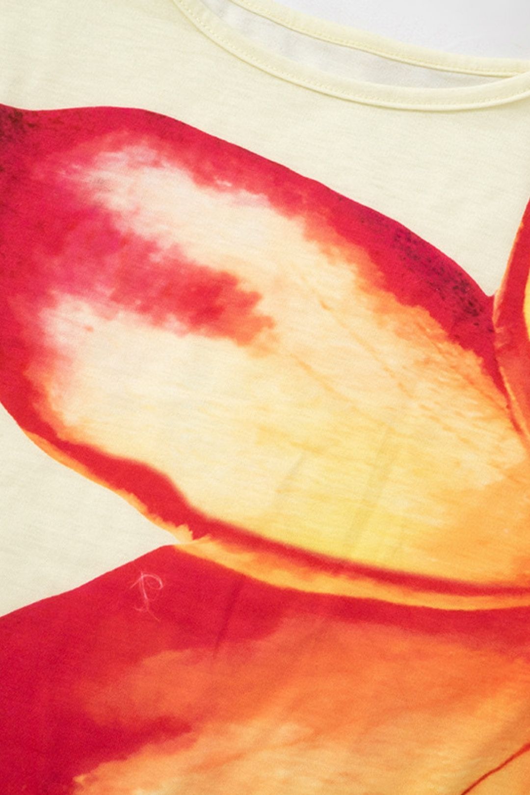 Round Neck Long-sleeved Navel Top And Half-length Skirt Printed Suit