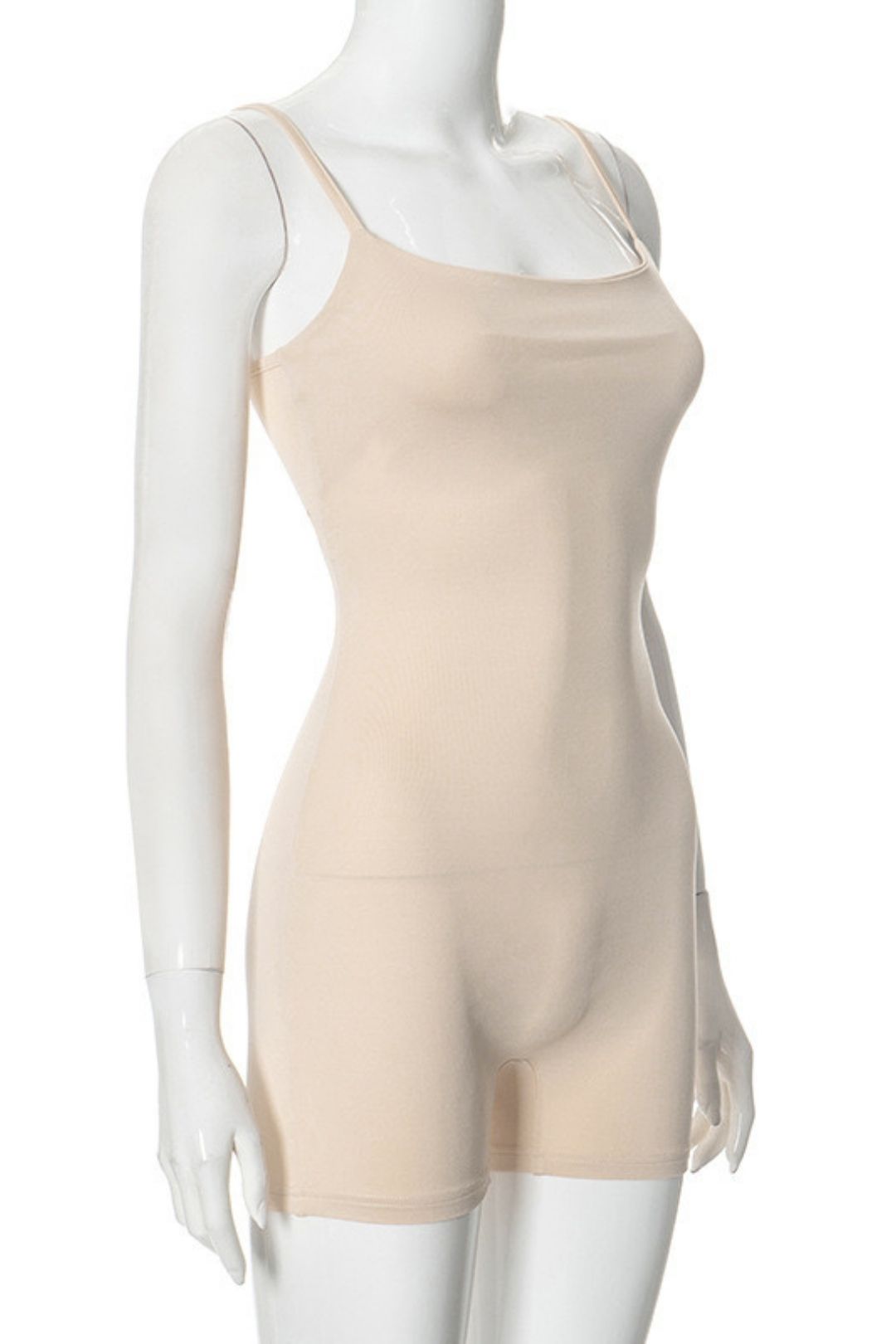 Solid Color Casual Simple Suspender Sports Tight Short Jumpsui