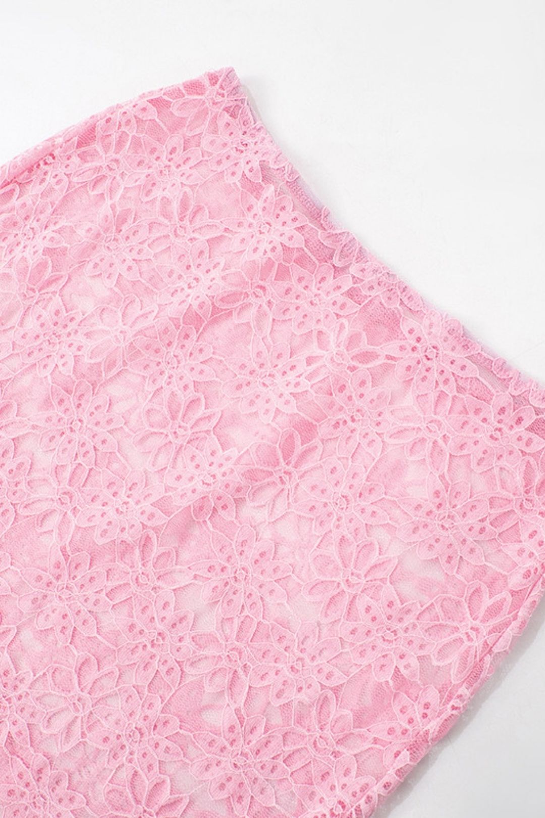 Top High Waist See-through Long Skirt Two-piece Suit