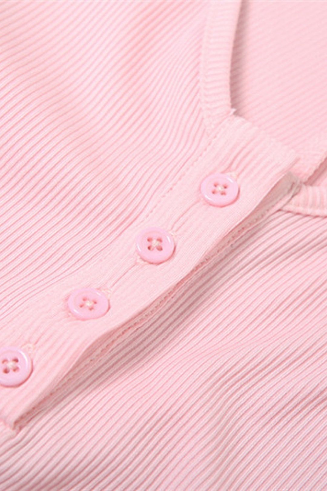 Sexy V-neck Buttoned Long-sleeved Slim Hip-covering Solid Color Jumpsuit