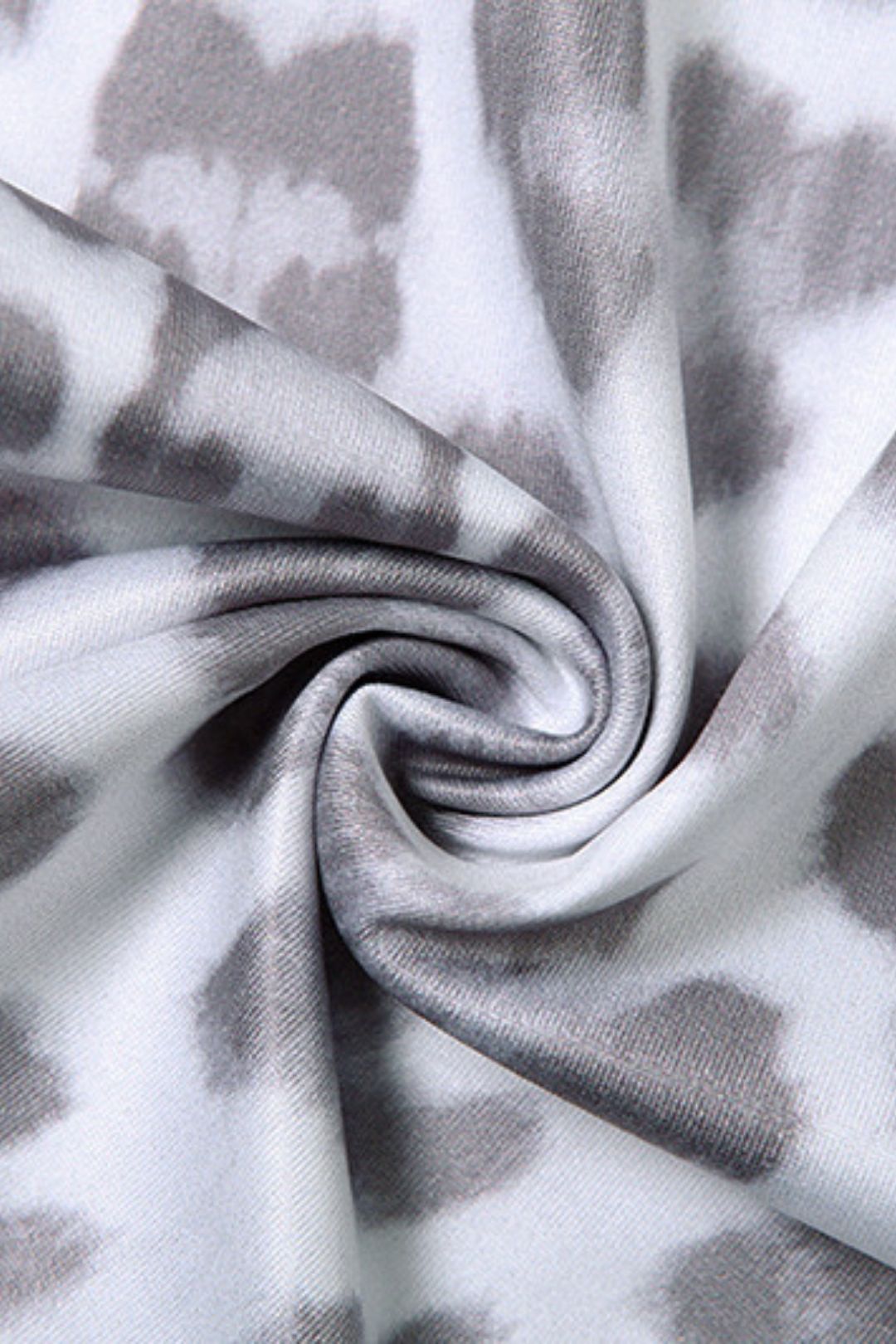 Printed Hooded Cardigan Top Leopard Print High Waist Tight Trousers Suit