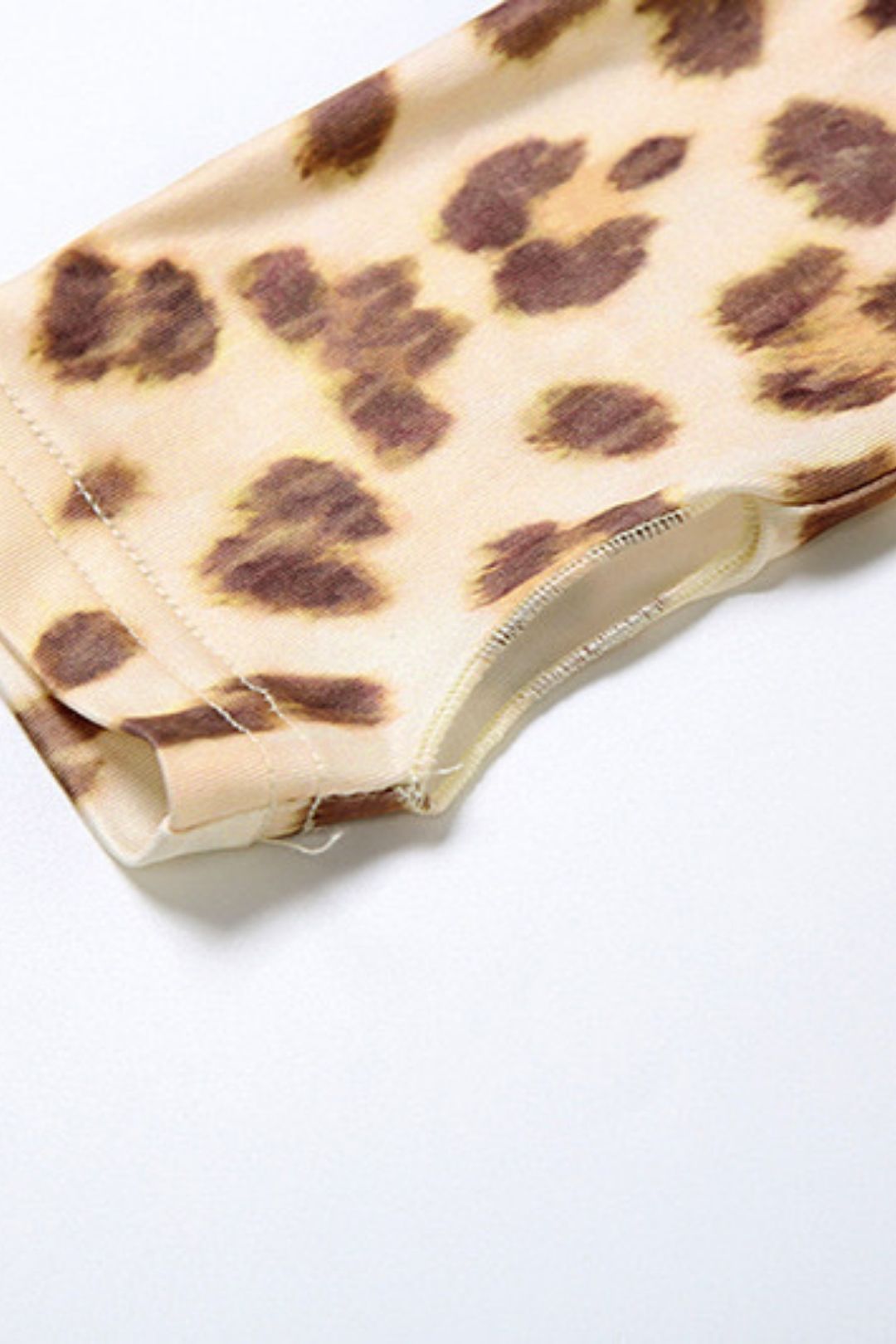 Printed Hooded Cardigan Top Leopard Print High Waist Tight Trousers Suit