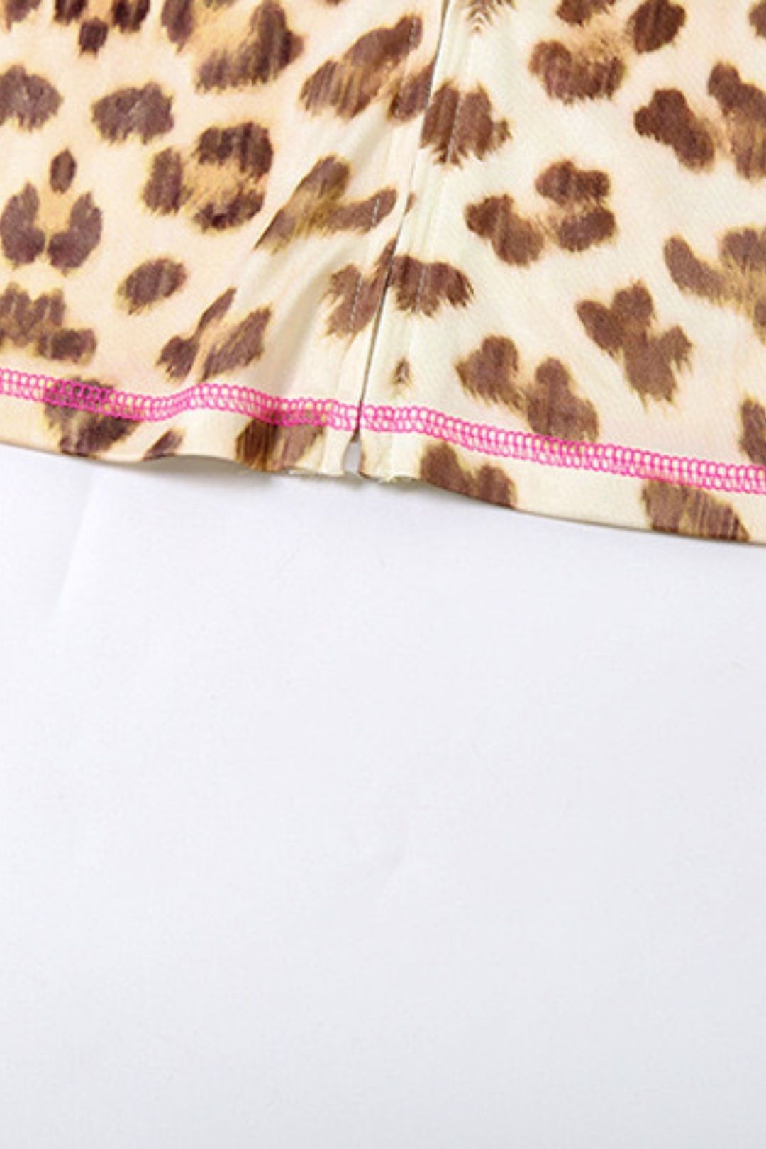 Printed Hooded Cardigan Top Leopard Print High Waist Tight Trousers Suit