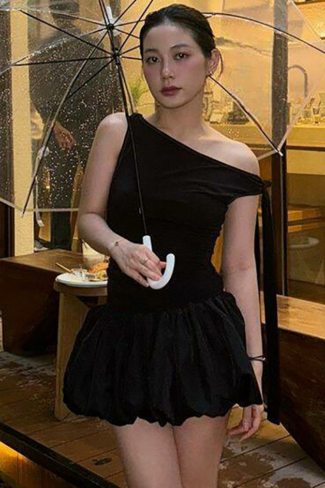 Lace-up Jumpsuit Slim Pleated Skirt Sui