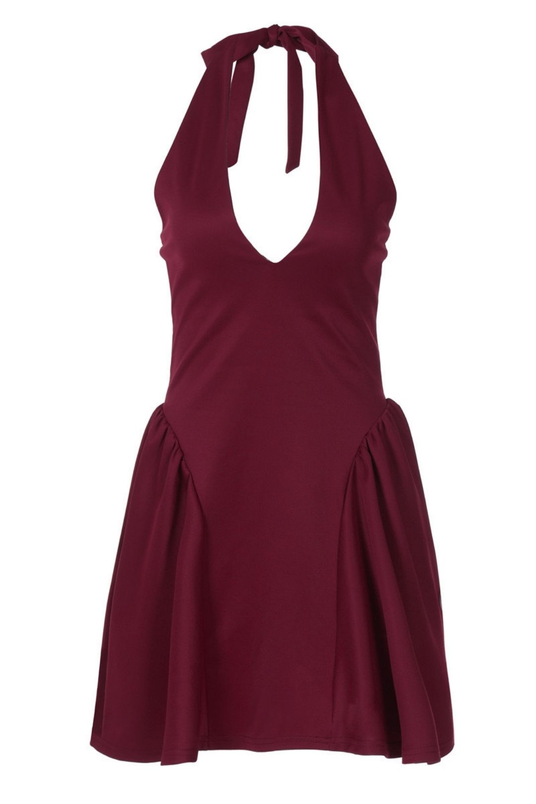 Solid Color Sleeveless Waist Slimming Dress