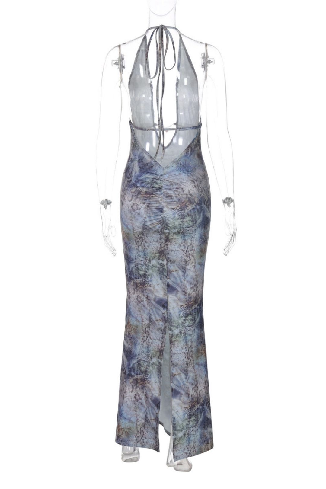 Sexy High-waisted Lace-up Slim-fit Solid Color Sleeveless Jumpsuit