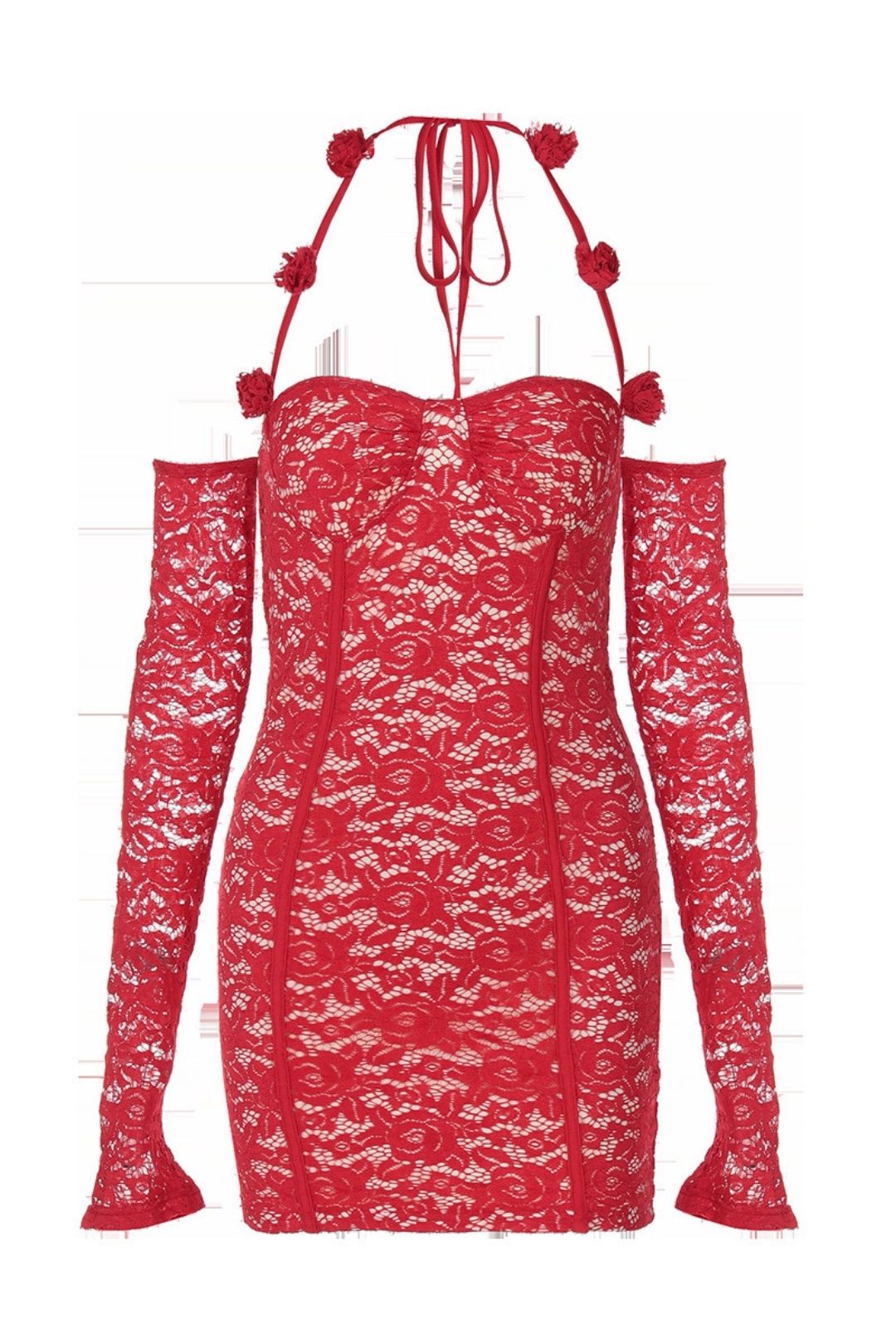 Sexy Tube Top Long-sleeved Hip Dress