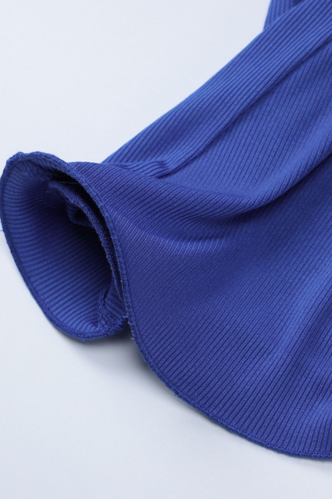 Slim Ruffled Hip-covering Off-shoulder Long-sleeved Dress